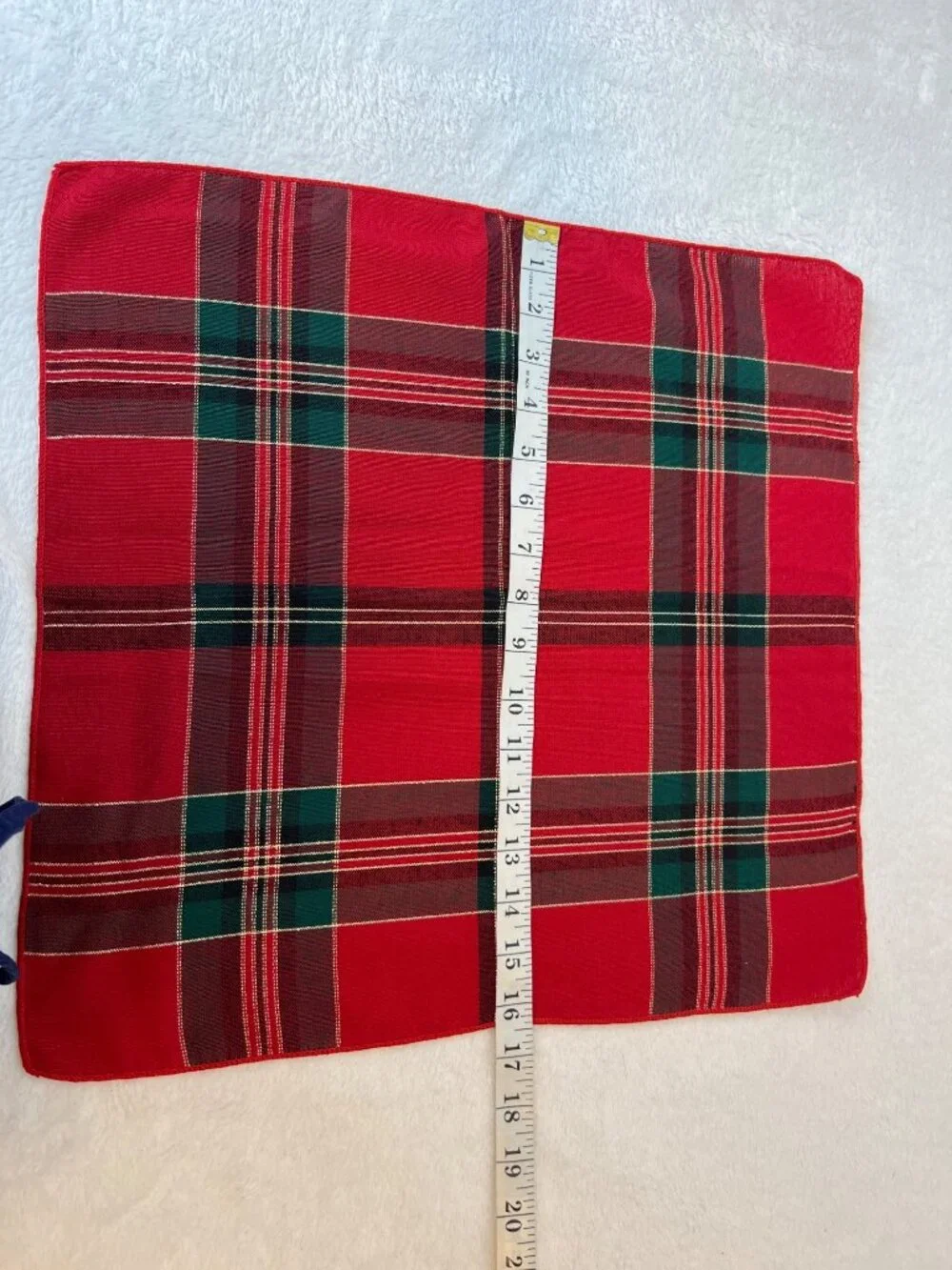 Home Collection Red Plaid Christmas Tablecloth & 8 Napkin Set 60 X 84 Tradition